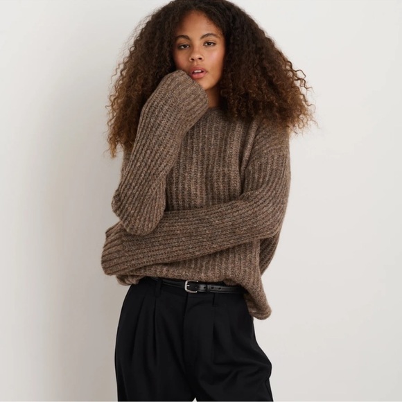 Alex Mill Normandie Alpaca Sweater in Walnut XS - Picture 1 of 11